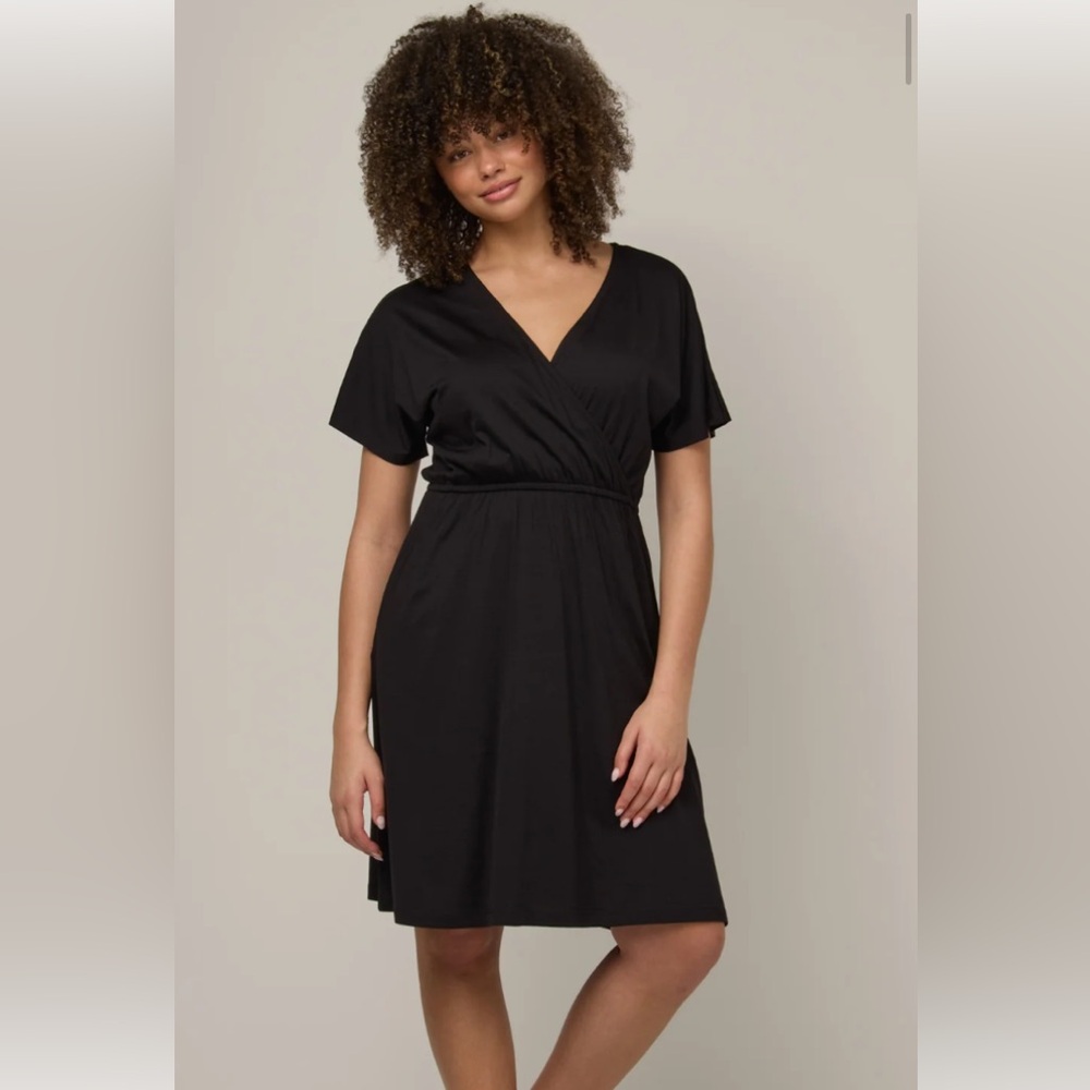 Wool& Brooklyn Dress in Black - XS Long
